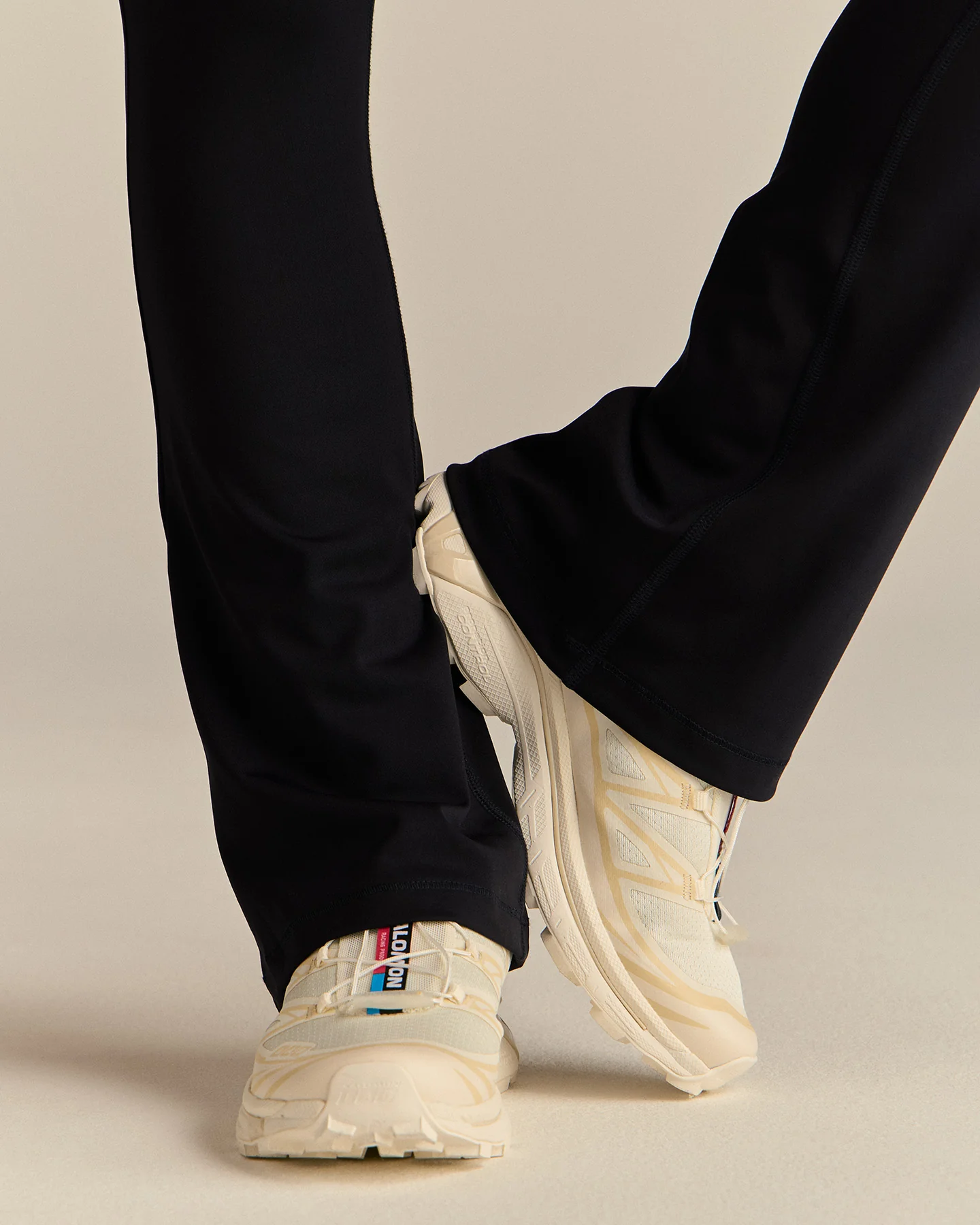 Essential High Waist Mini Flared Leggings | Black - Image 7