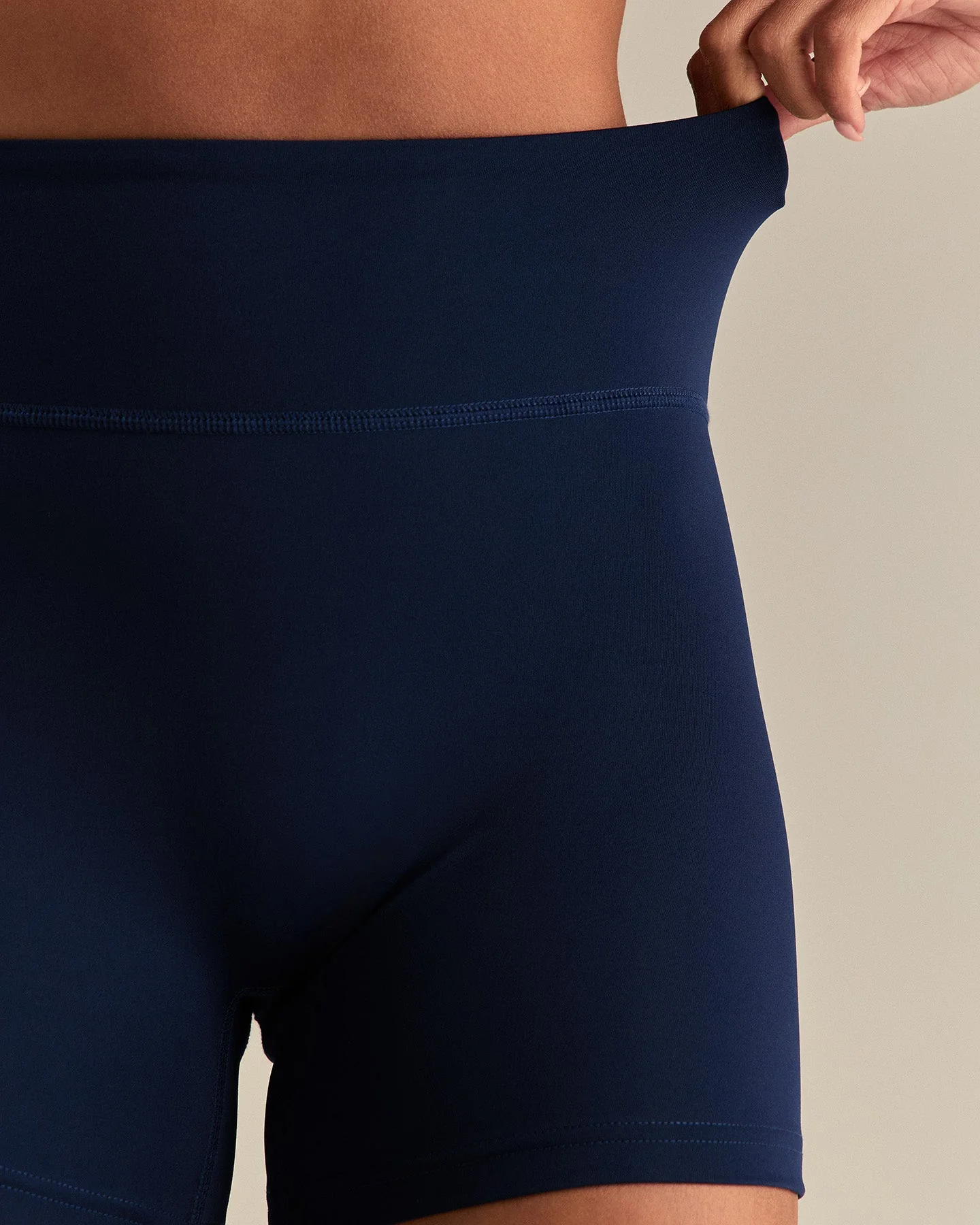 Essential High Waist Shorts | Sapphire Blue - Image 3