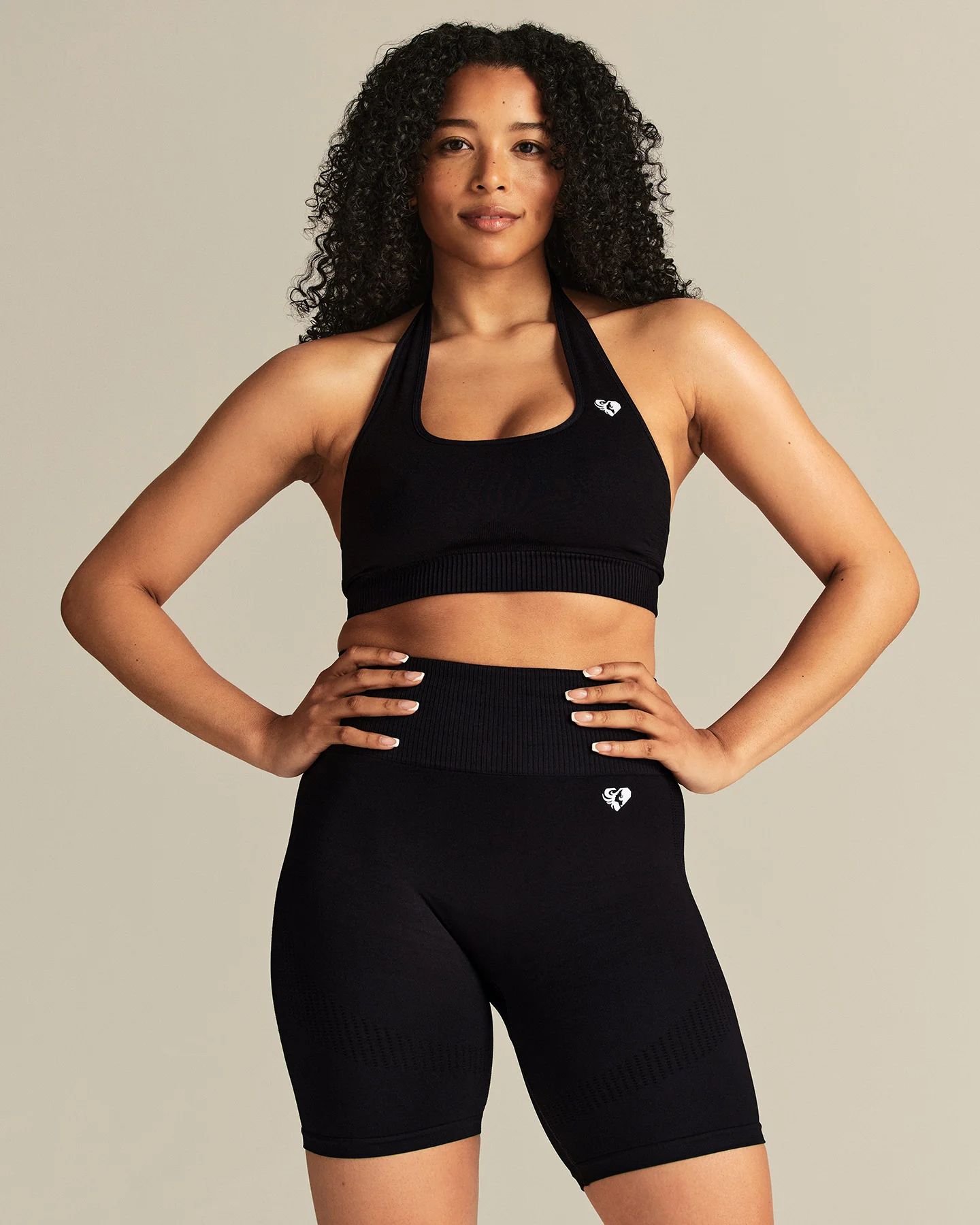 Power High Waist Cycling Shorts | Black - Image 8